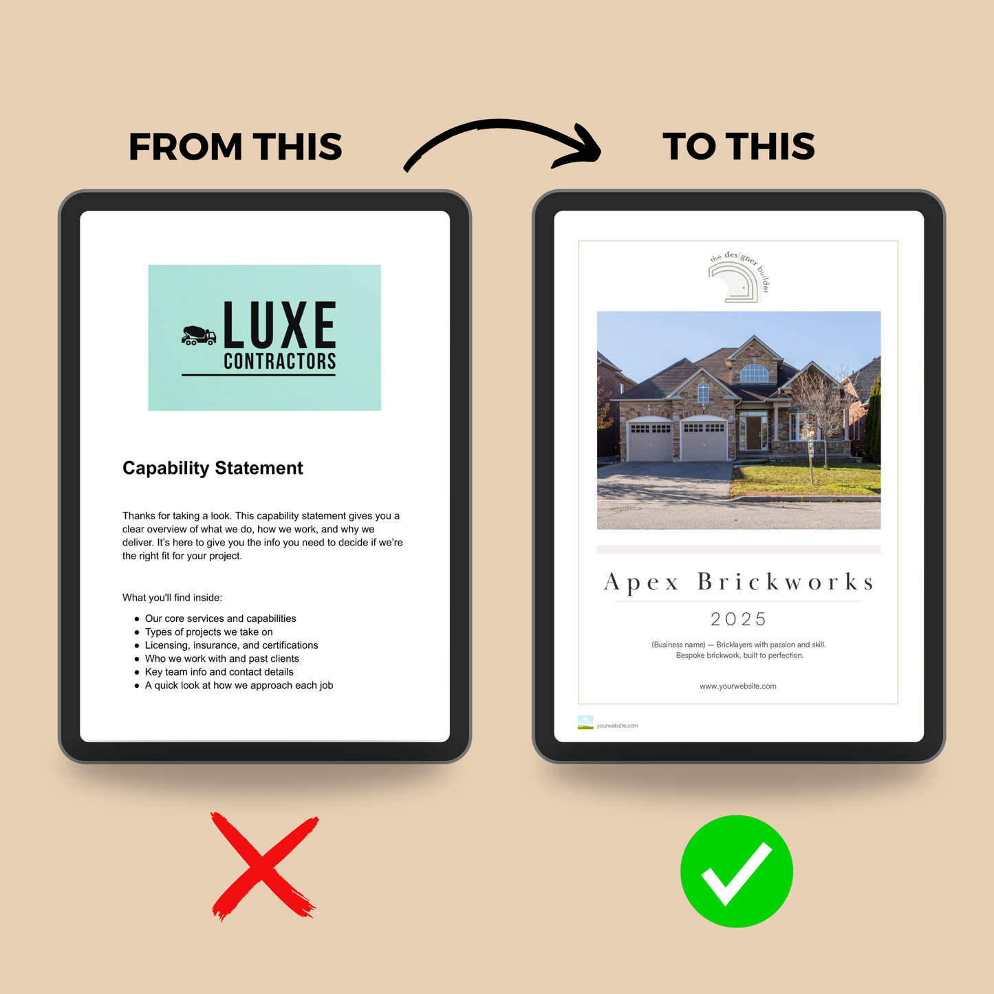 Bricklayers Capability Statement - The Designer Builder