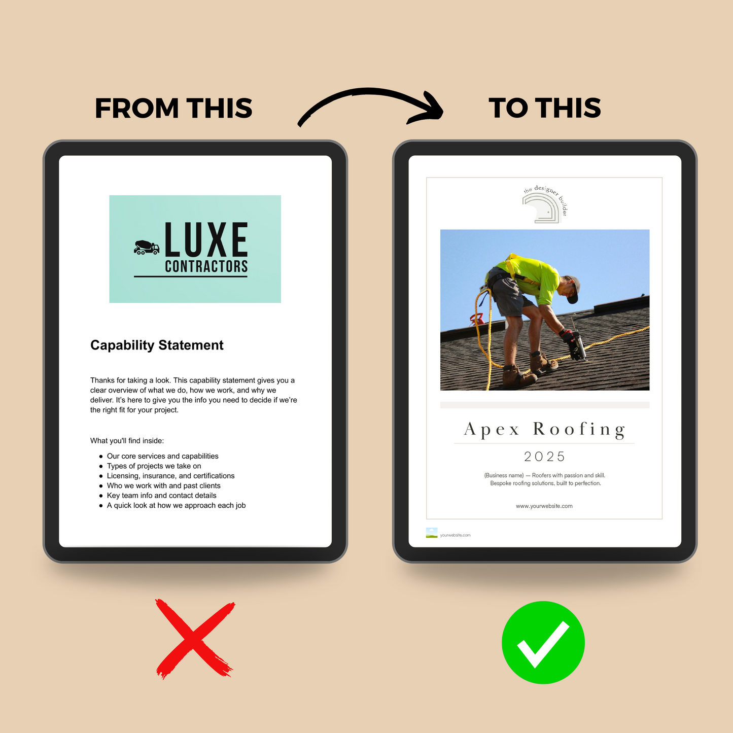 Roofers Capability Statement - The Designer Builder