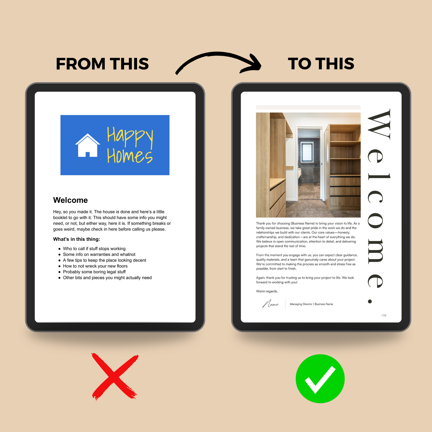 Cabinet Makers Welcome Pack - The Designer Builder