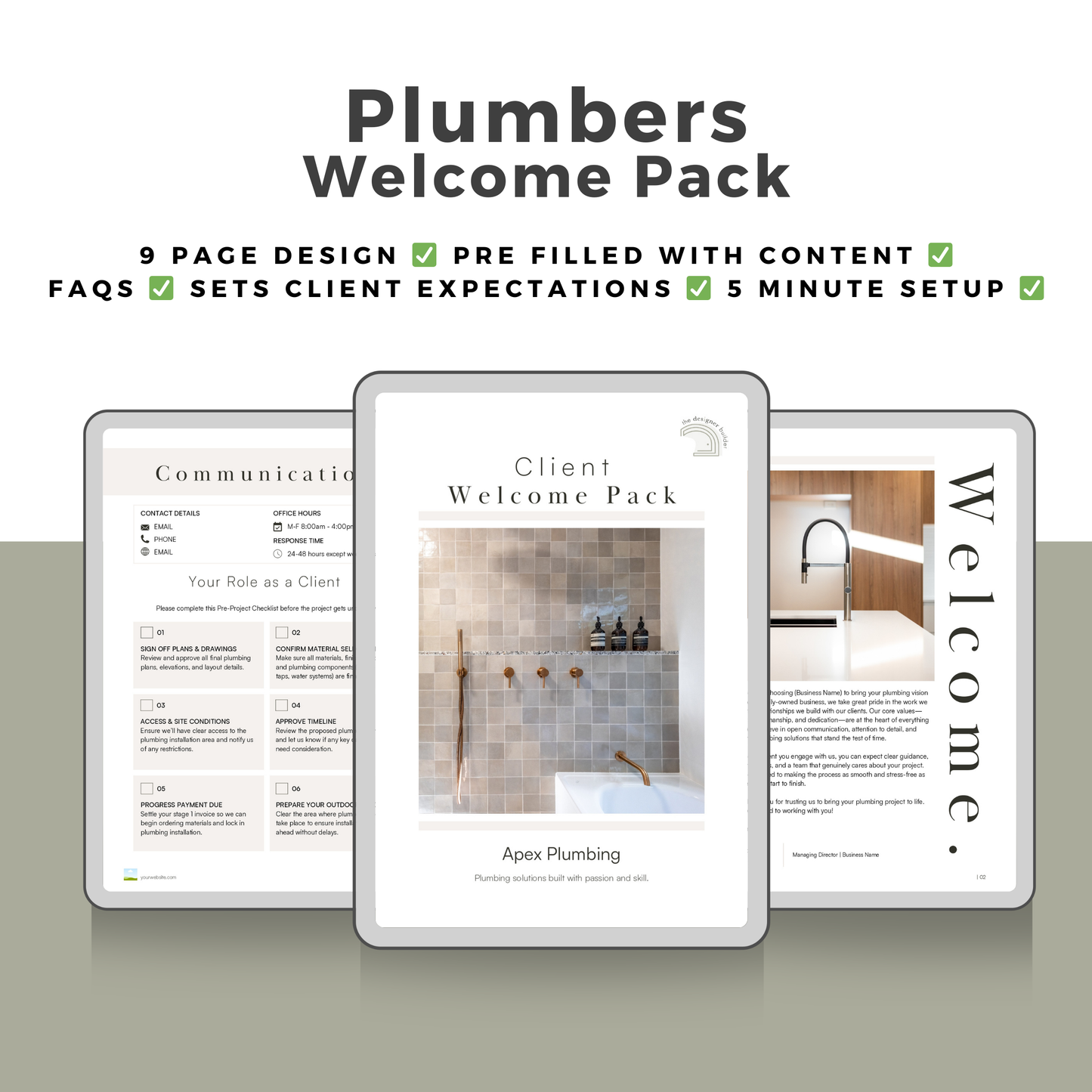 Plumbers Bundle - The Designer Builder