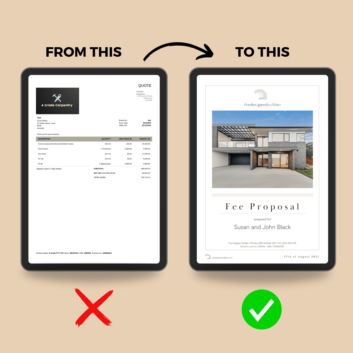 Builders Fee Proposal - The Designer Builder