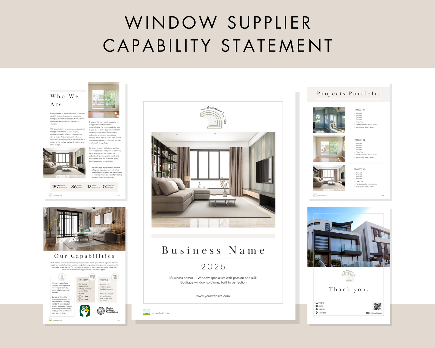Window Supplier Bundle - The Designer Builder