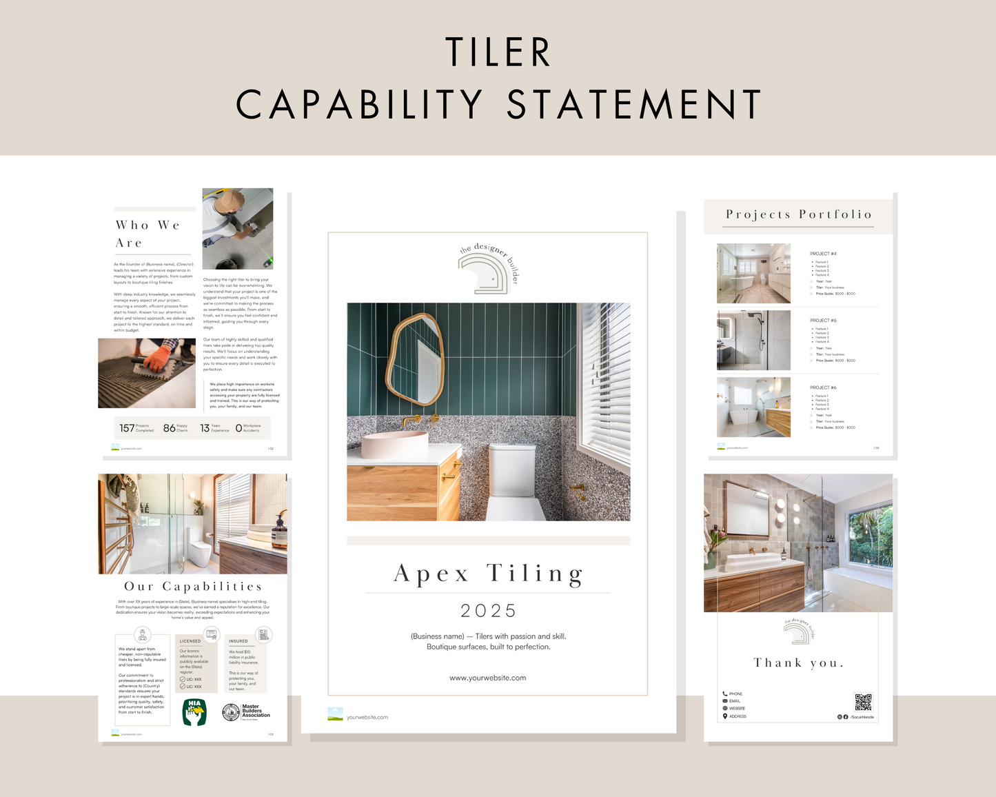 Tilers Capability Statement - The Designer Builder