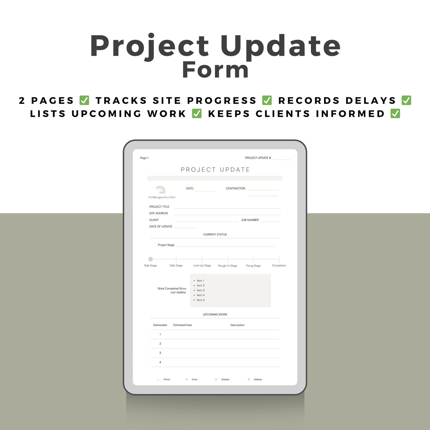 Builders Forms Bundle - The Designer Builder