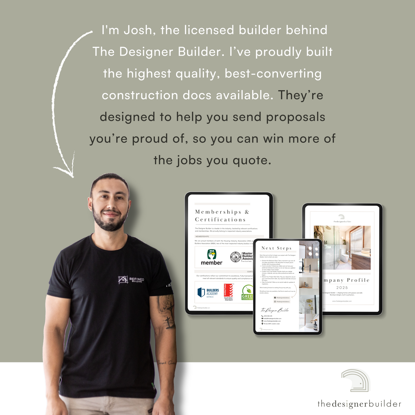 Construction Handover Booklet - The Designer Builder