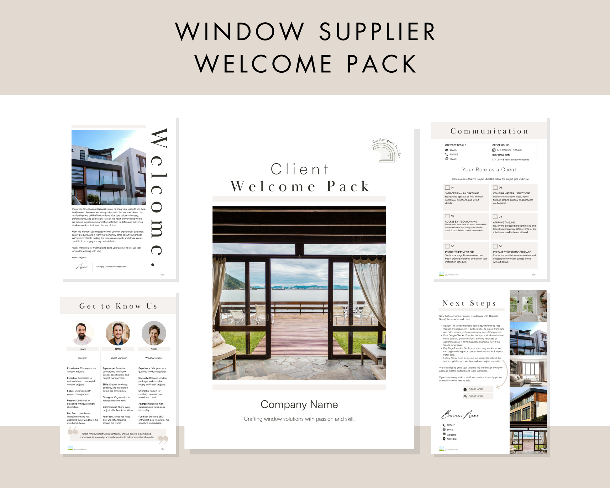 Window Supplier Bundle - The Designer Builder