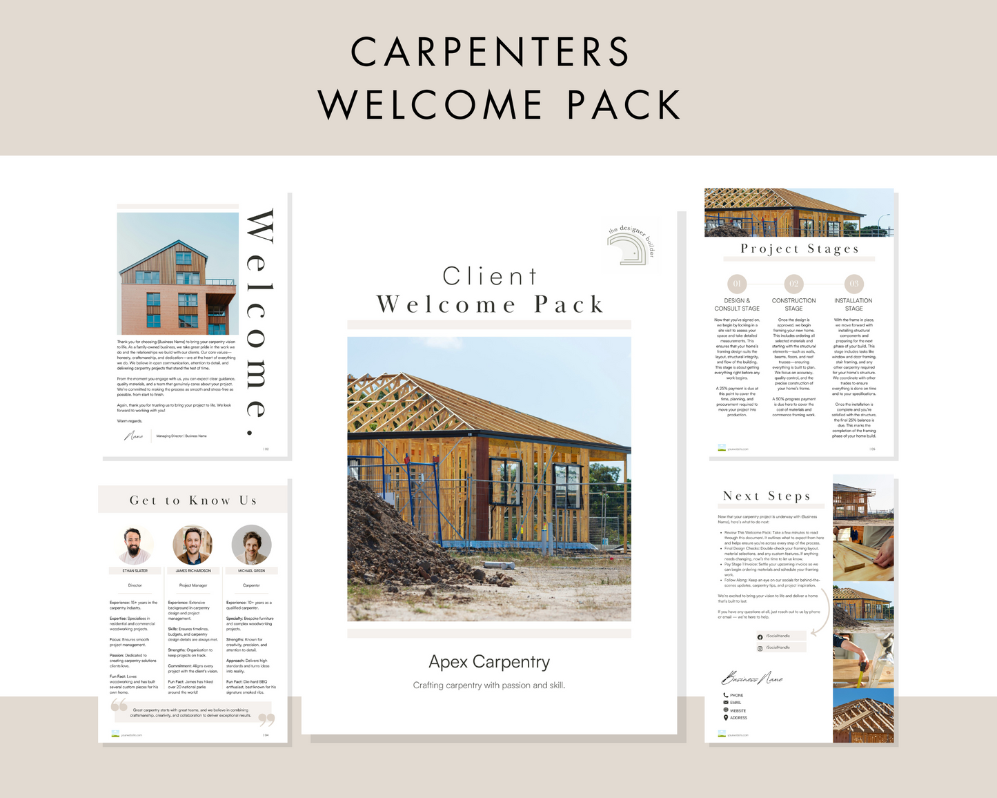 Carpenters Welcome Pack