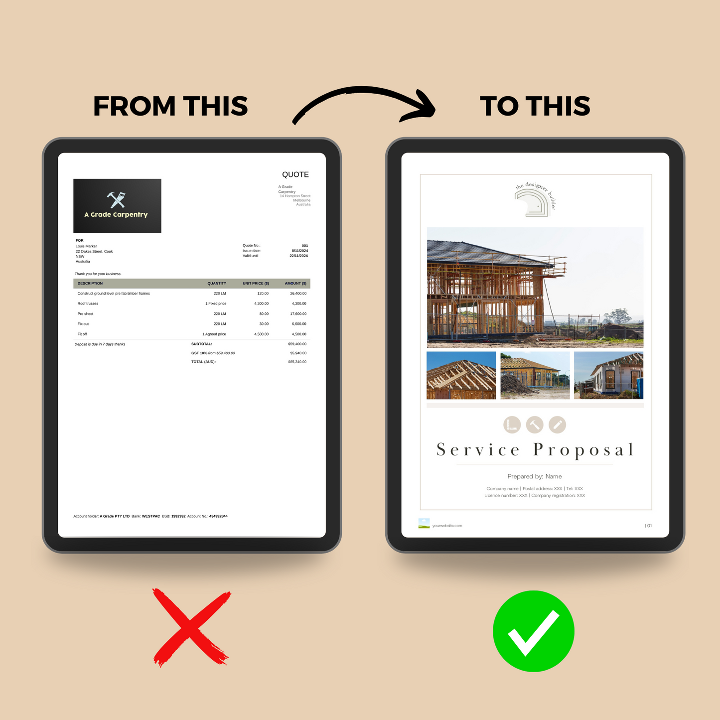 Carpenters Fee Proposal