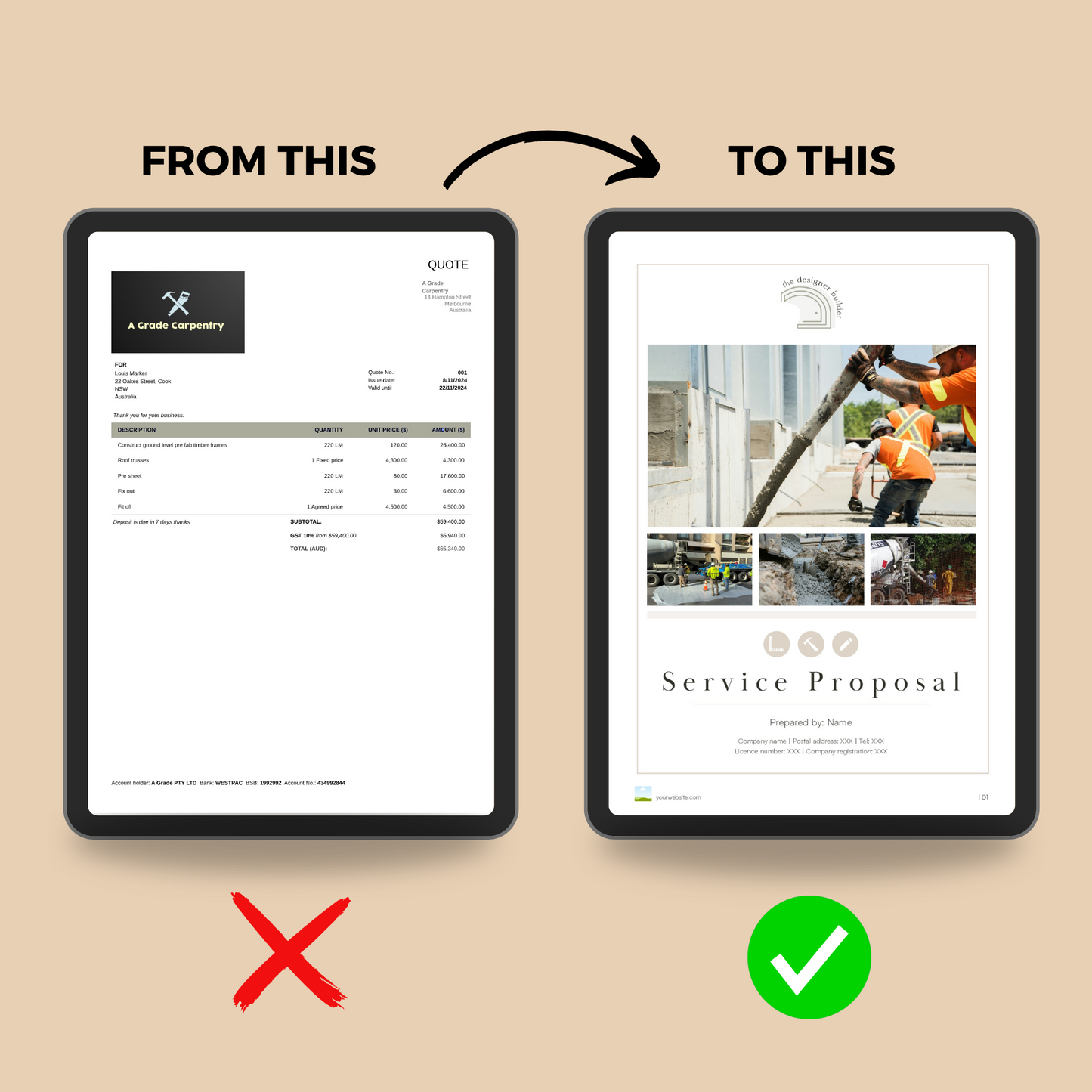 Concreters Fee Proposal