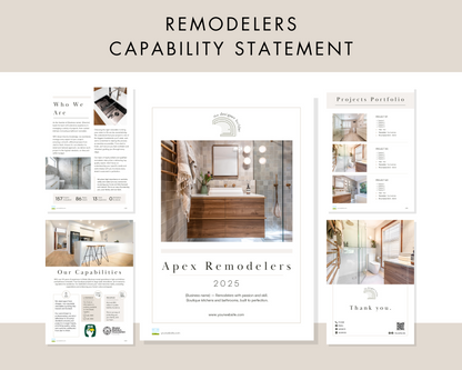 Remodelers Capability Statement