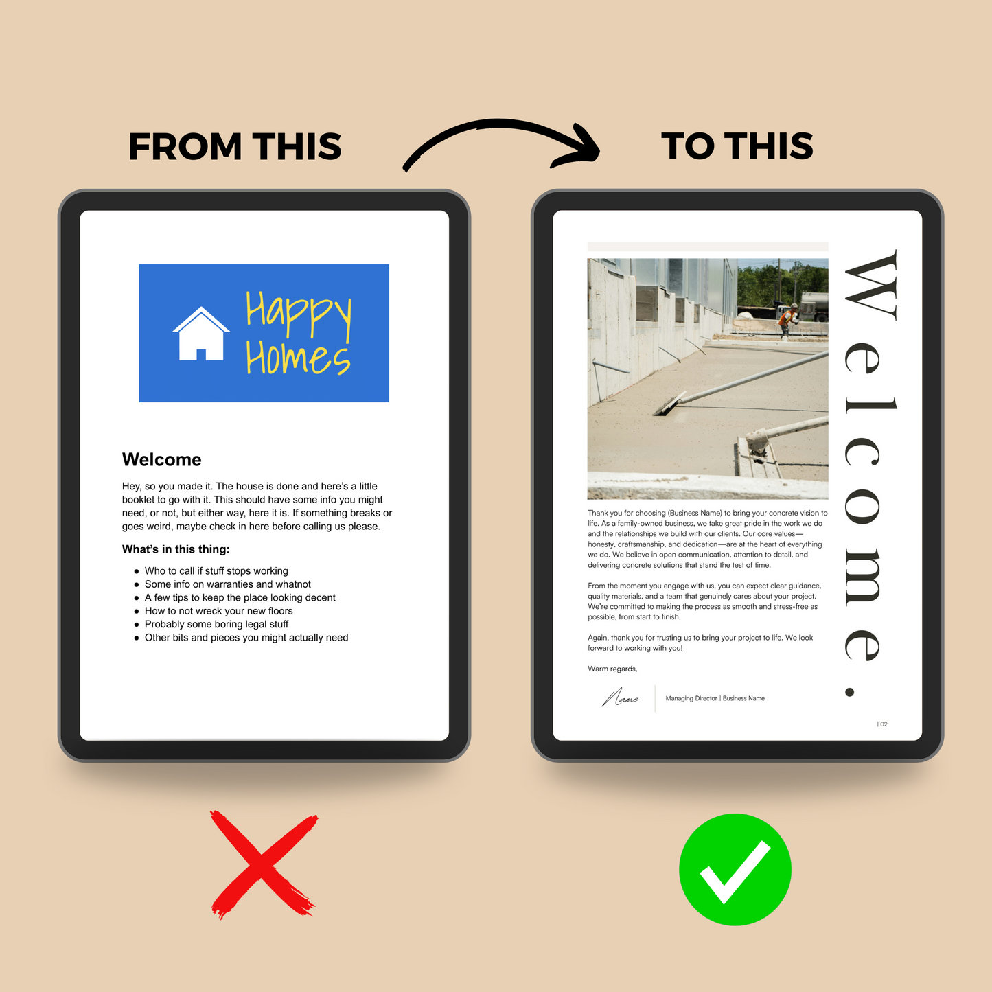 Concreters Welcome Pack