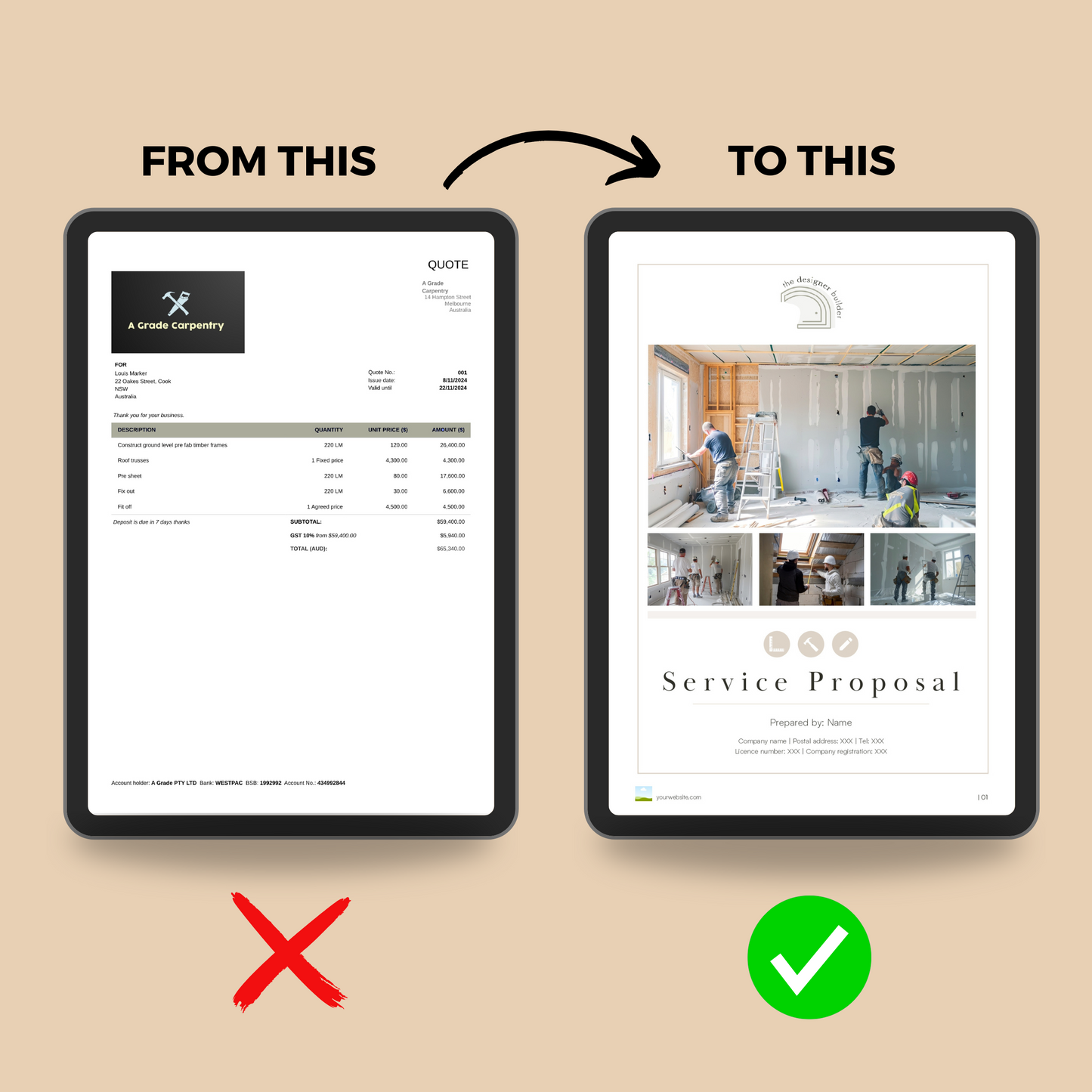 Drywallers Fee Proposal