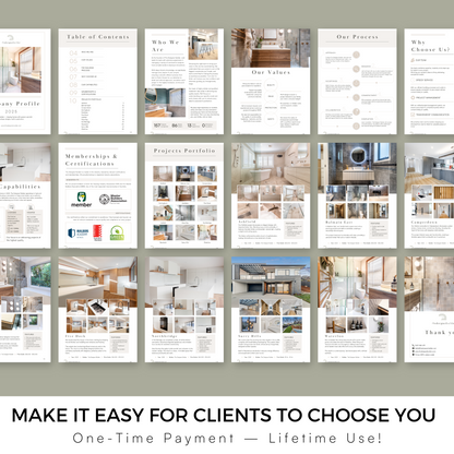24 Page Capability Statement - The Designer Builder