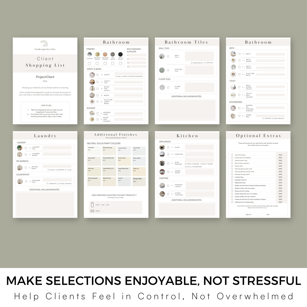 Client Selection List