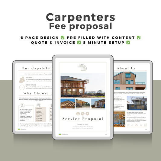 Carpenters Fee Proposal