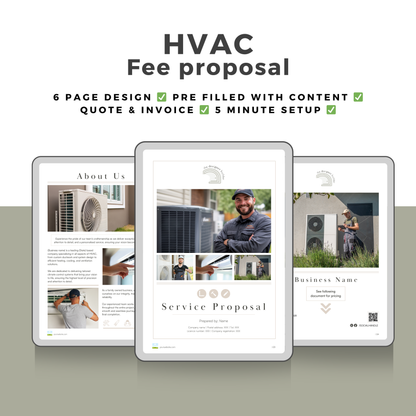 HVAC Fee Proposal - The Designer Builder