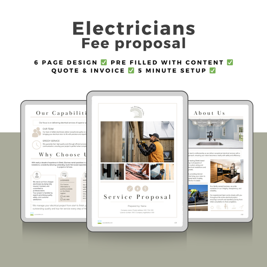 Electricians Fee Proposal