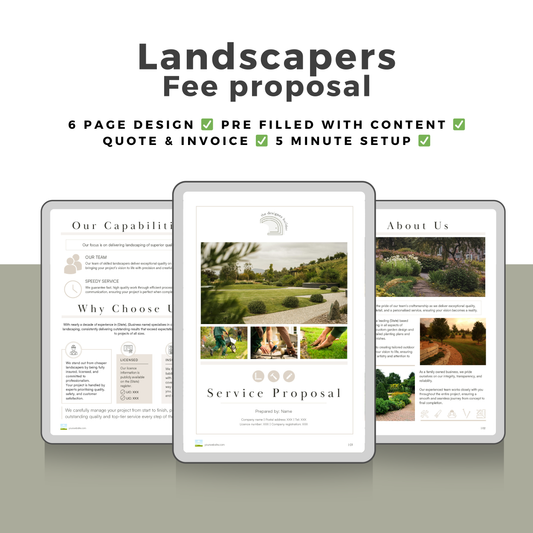Landscapers Fee Proposal
