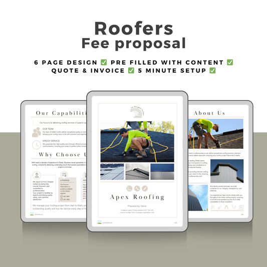 Roofers Fee Proposal