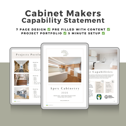Cabinet Makers Capability Statement