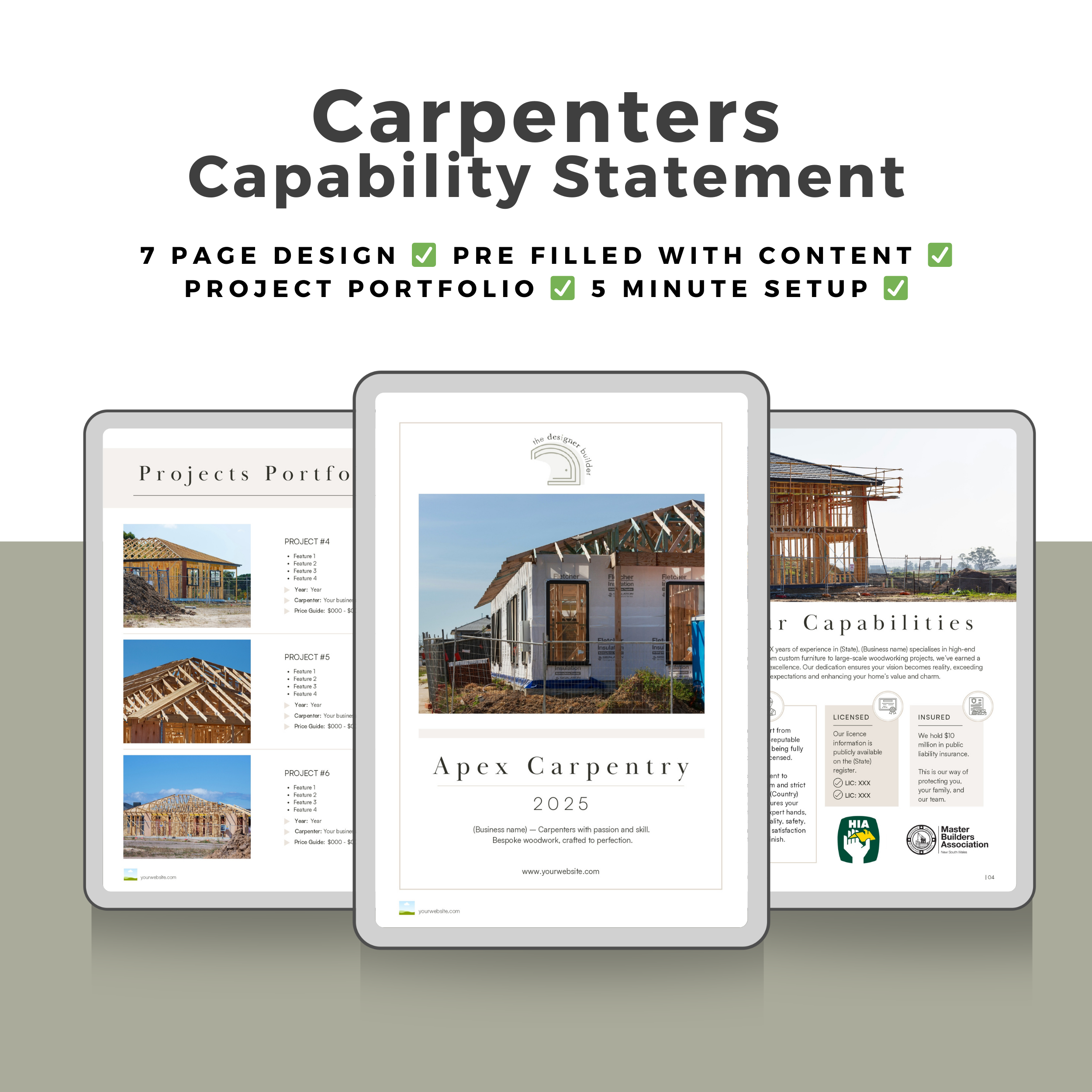 Carpenters Capability Statement