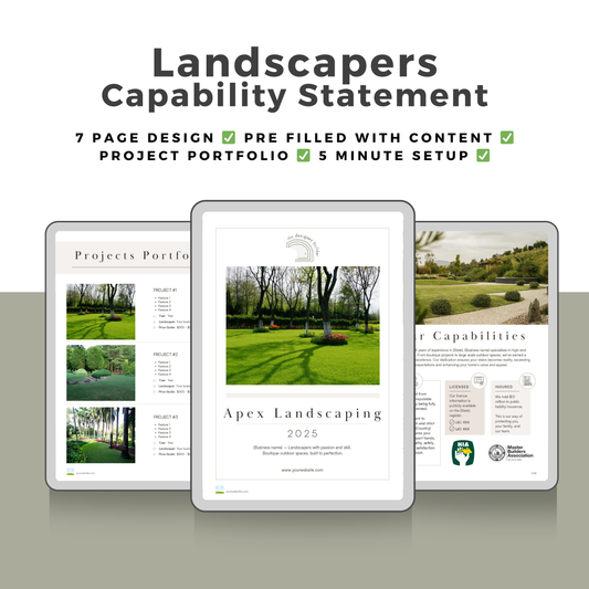 Landscapers Capability Statement