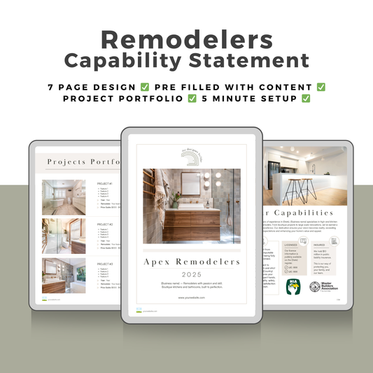 Remodelers Capability Statement