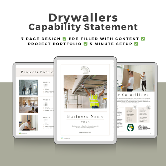 Drywallers Capability Statement