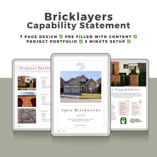 Bricklayers Capability Statement