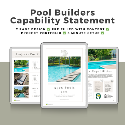 Pool Builders Bundle - The Designer Builder