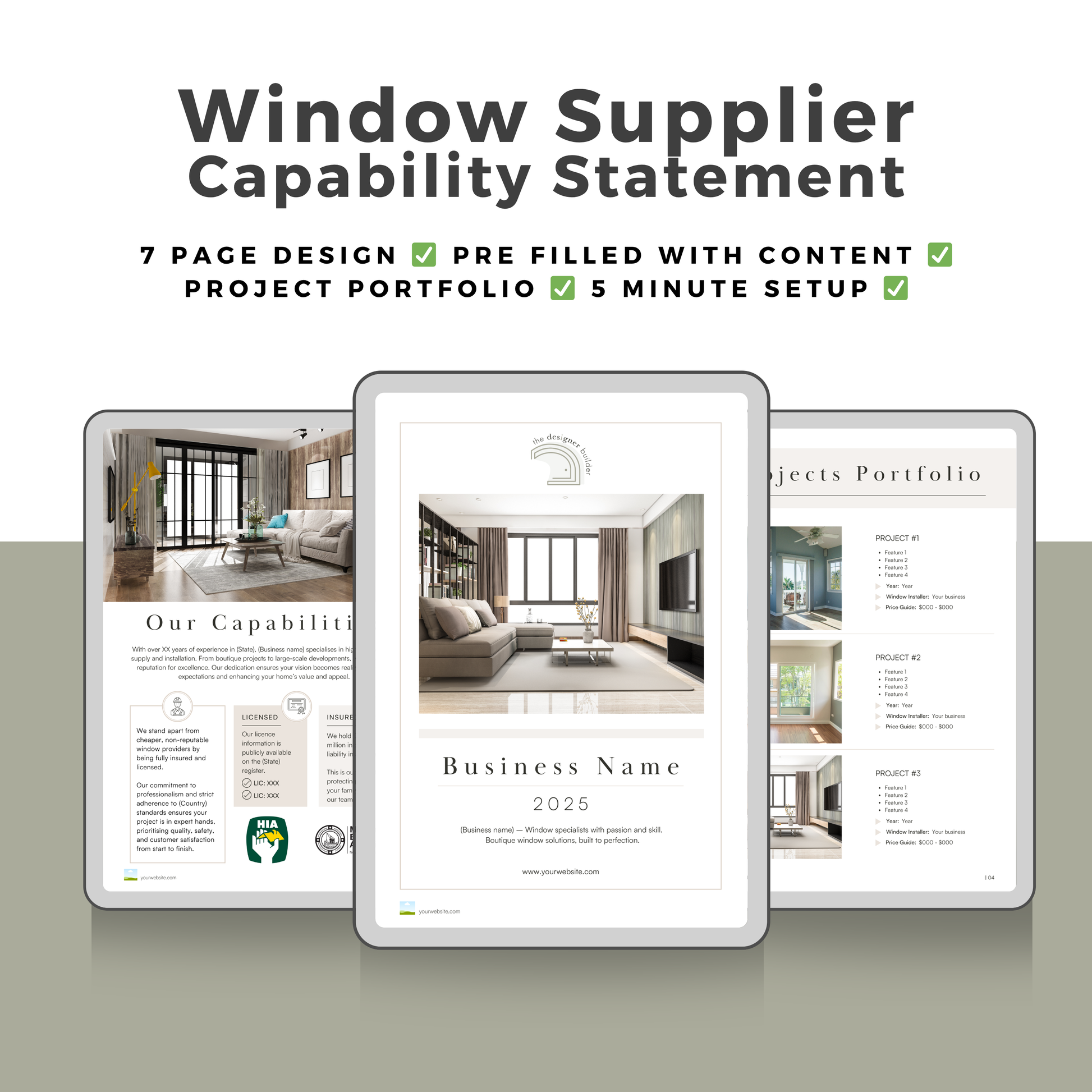 Window Supplier Bundle - The Designer Builder