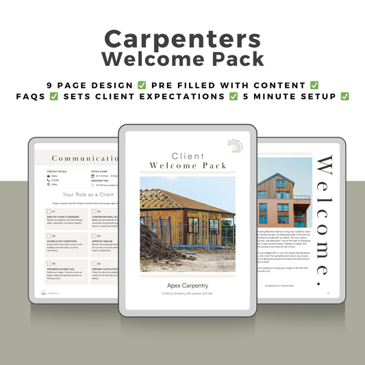Carpenters Welcome Pack
