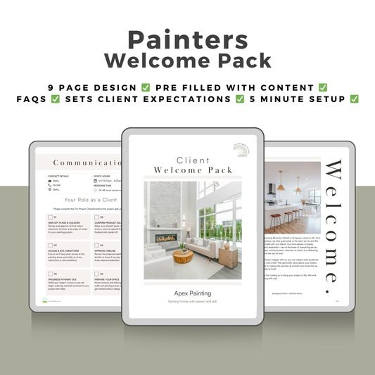 Painters Welcome Pack