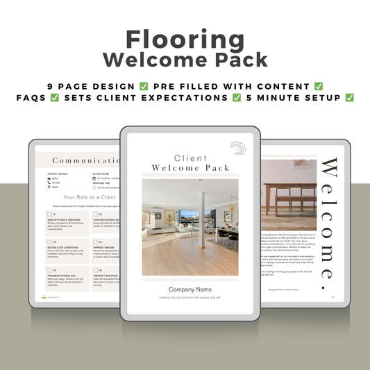 Flooring Welcome Pack