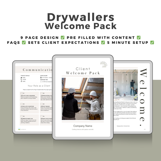 Drywallers Welcome Pack
