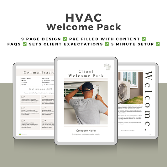 HVAC Welcome Pack - The Designer Builder