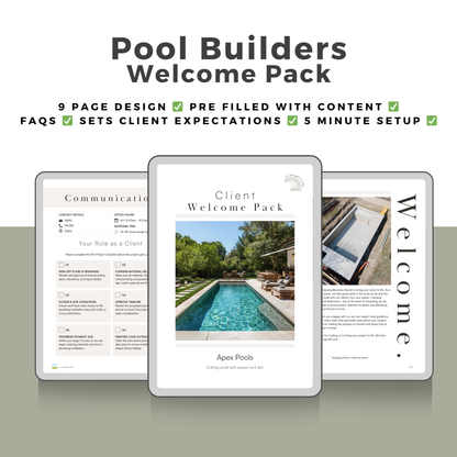 Pool Builders Bundle - The Designer Builder