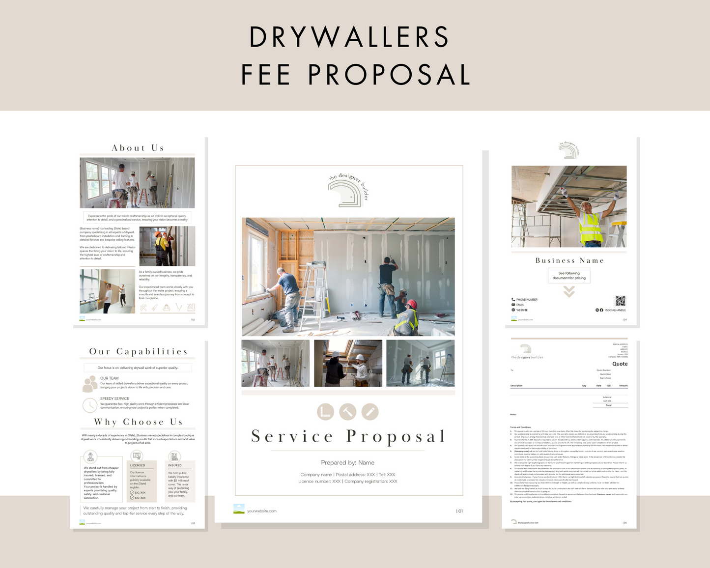 Drywallers Fee Proposal