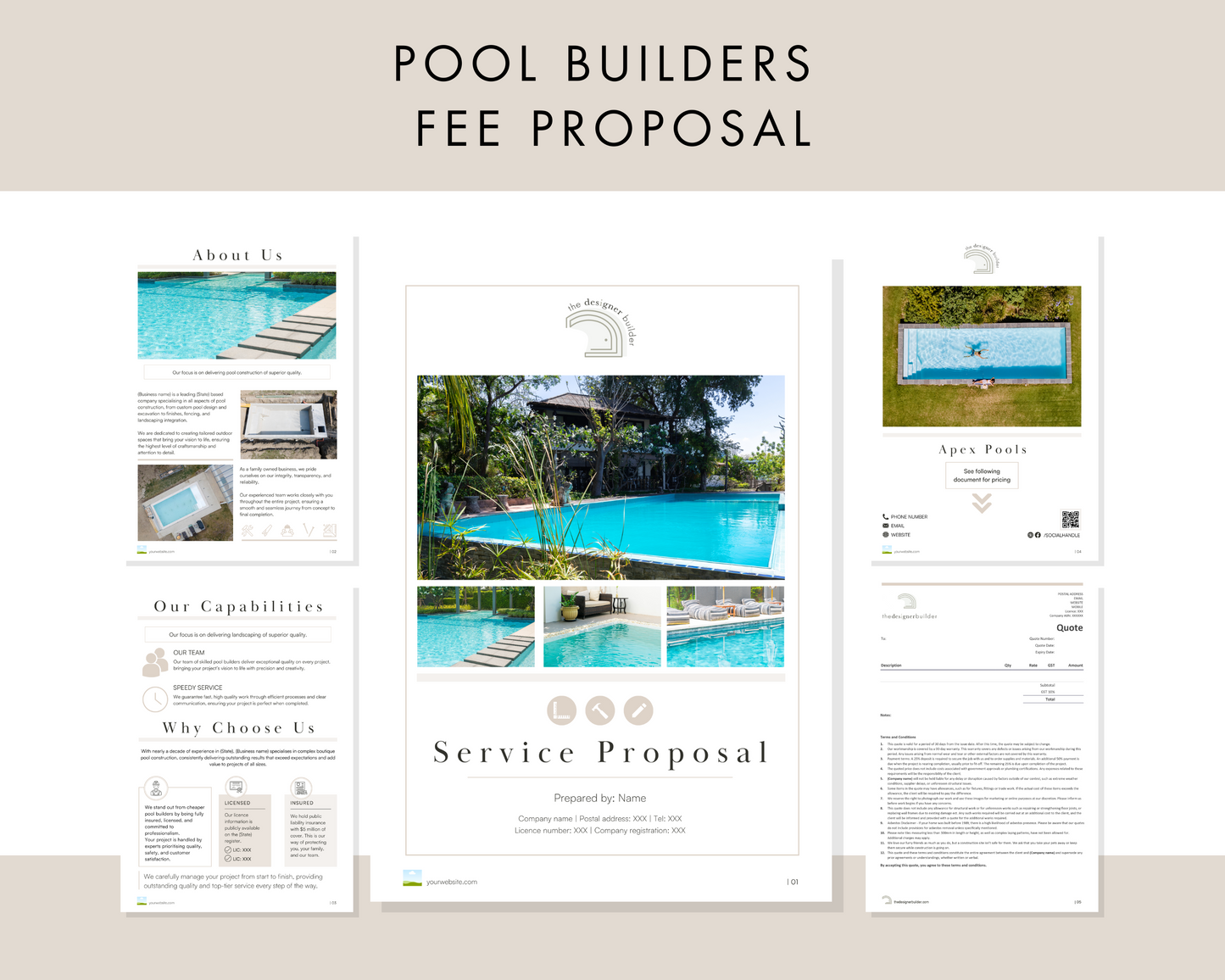Pool Builders Bundle - The Designer Builder