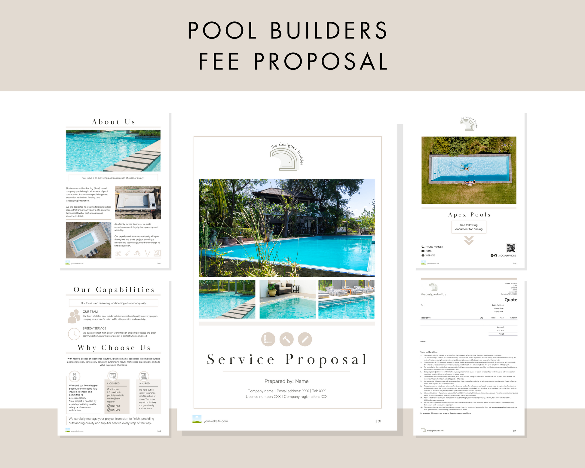 Pool Builders Bundle - The Designer Builder