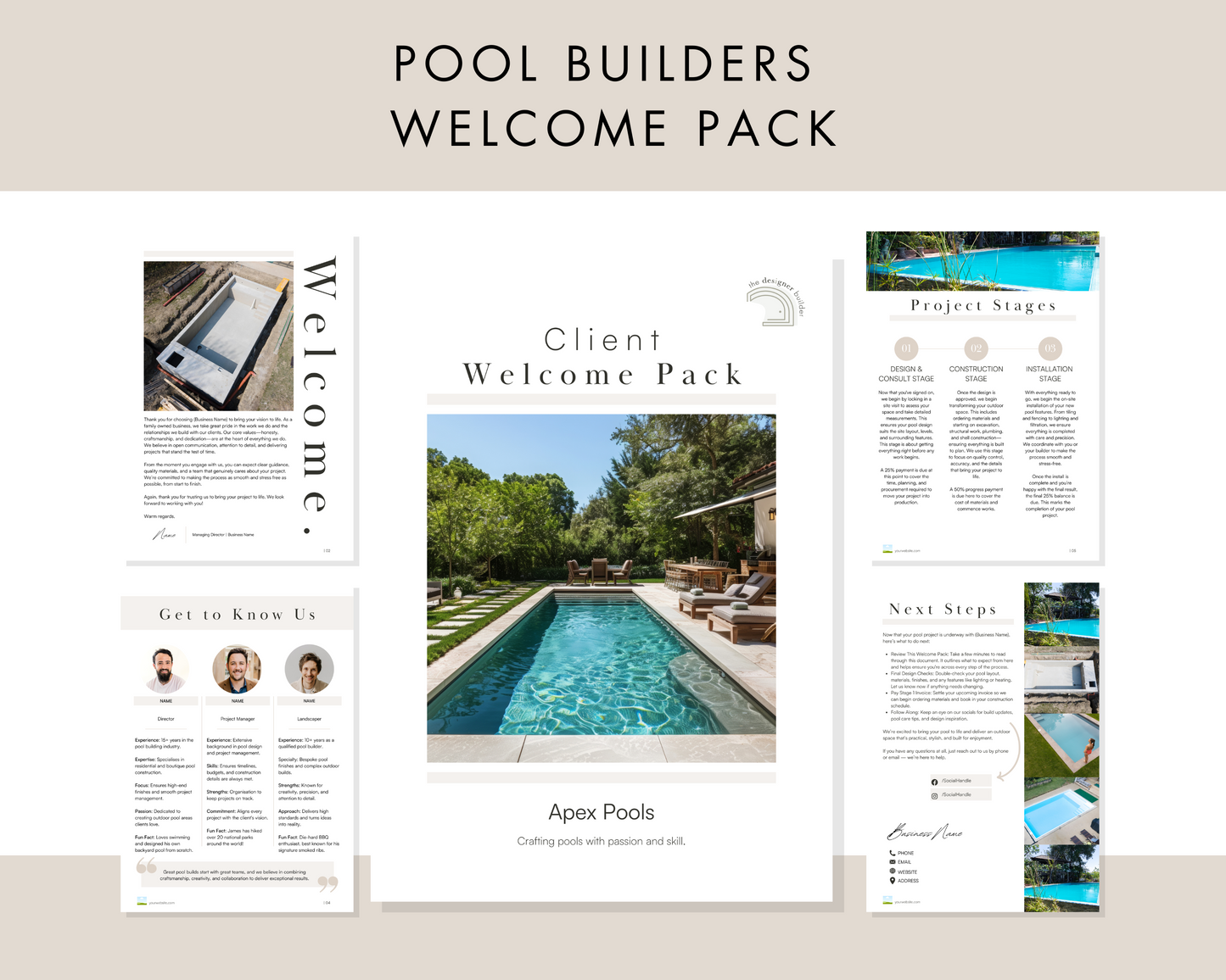 Pool Builders Bundle - The Designer Builder
