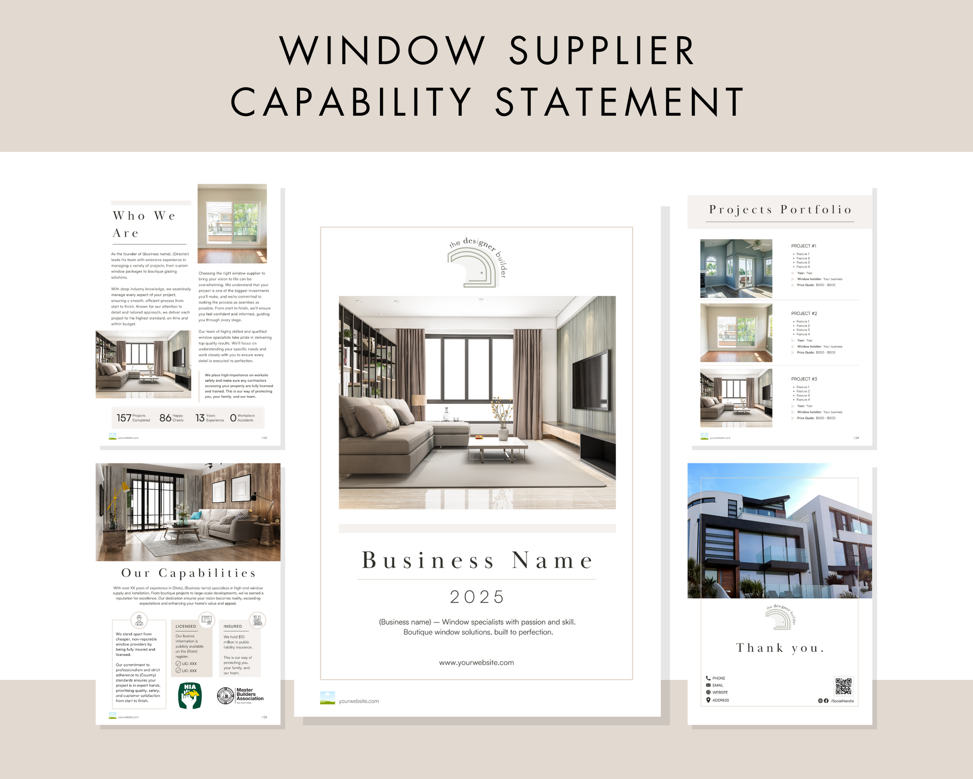 Window Supplier Bundle - The Designer Builder