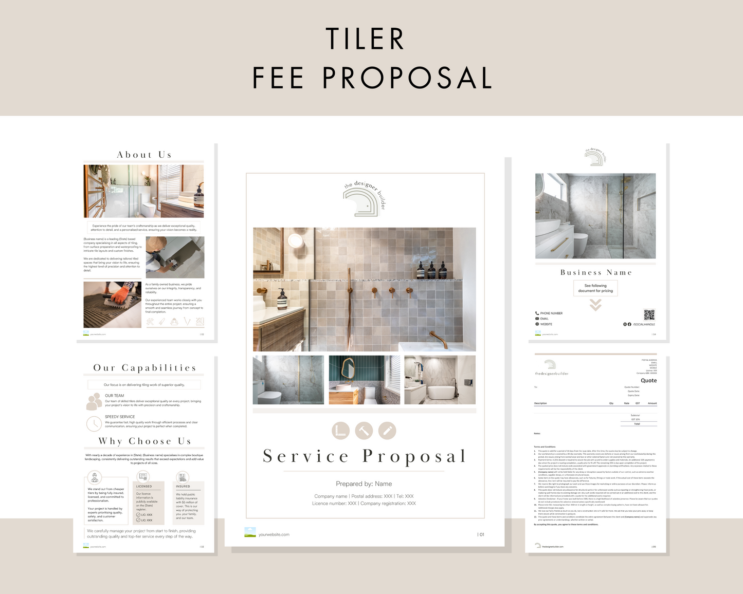 Tilers Fee Proposal - The Designer Builder