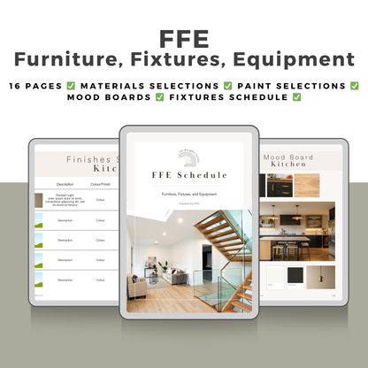 FFE (Furniture, Fixtures, and Equipment) - The Designer Builder