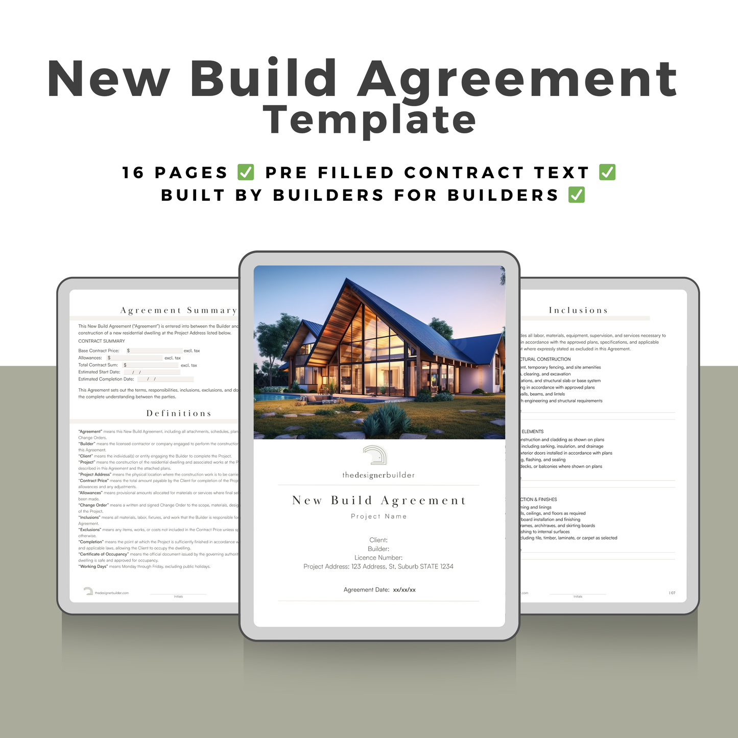 New Build Agreement