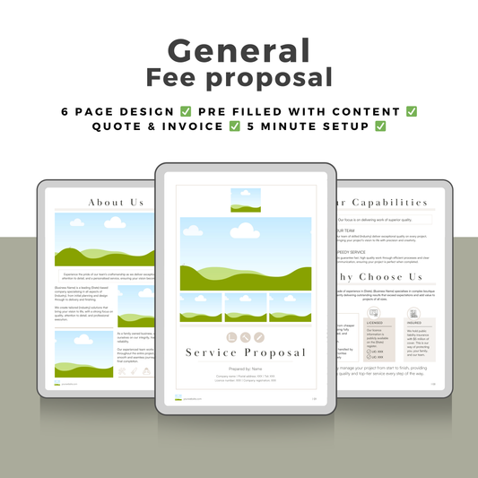 General Trade Fee Proposal - The Designer Builder