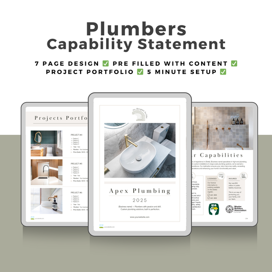 Plumbers Capability Statement