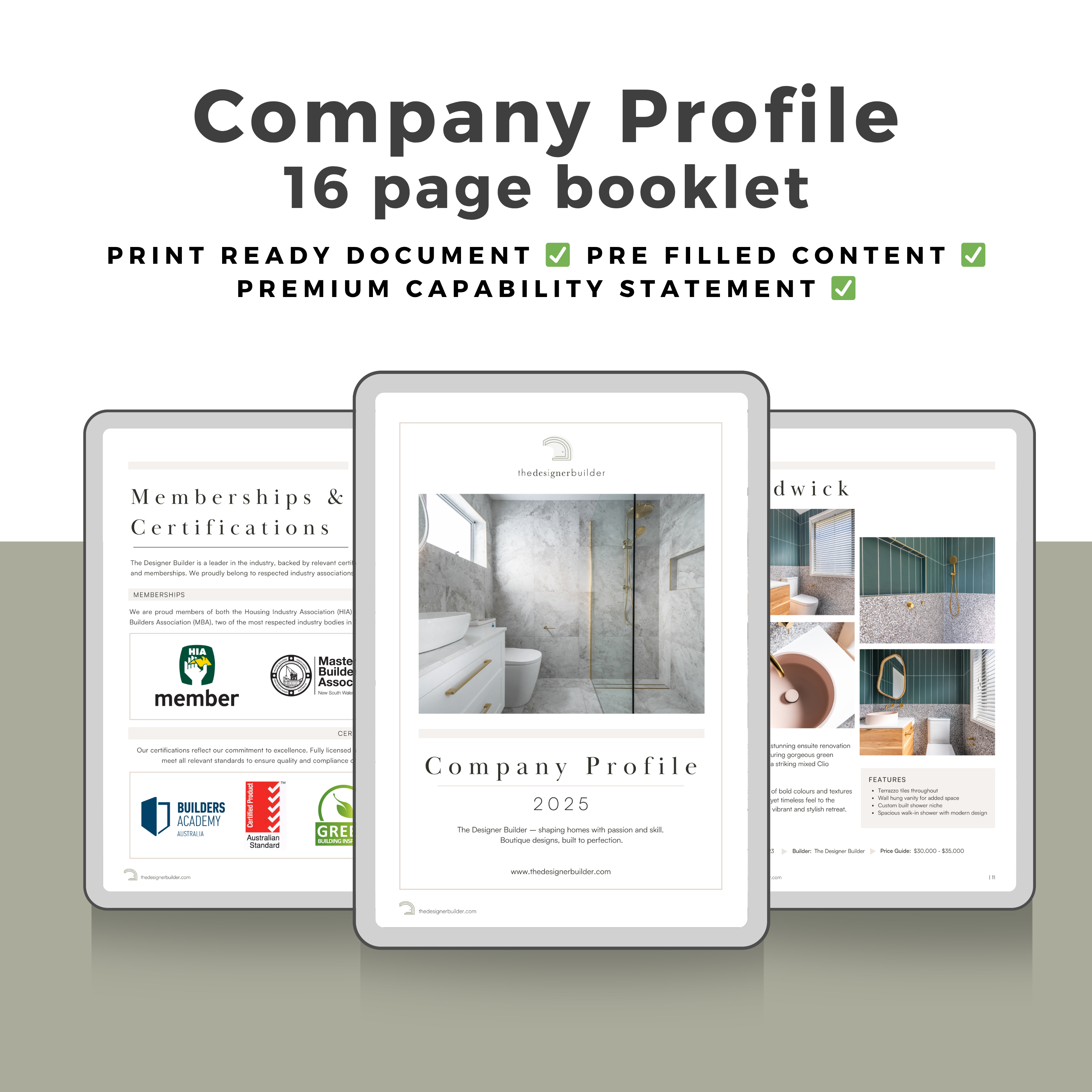 Builders Program Template Construction Templates for Builders And Tradesmen