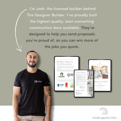 Construction Handover Booklet - The Designer Builder