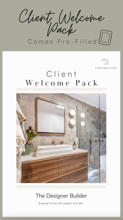 Builders Welcome Pack